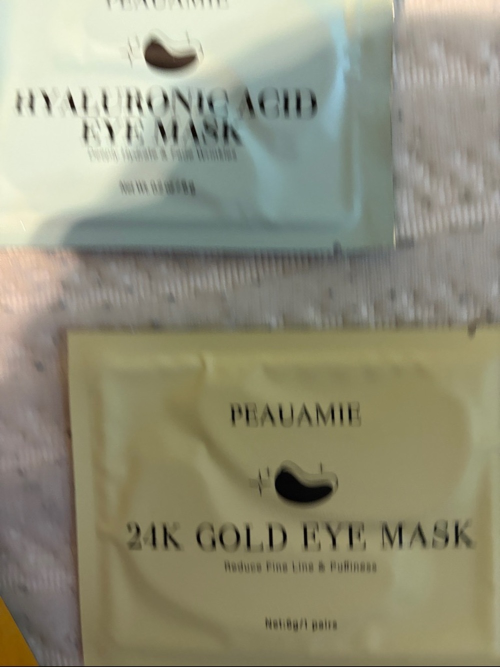 Assorted Single-Use Face, lip and Foot Masks - Mixed Colors 16 total. - Picture 9 of 16